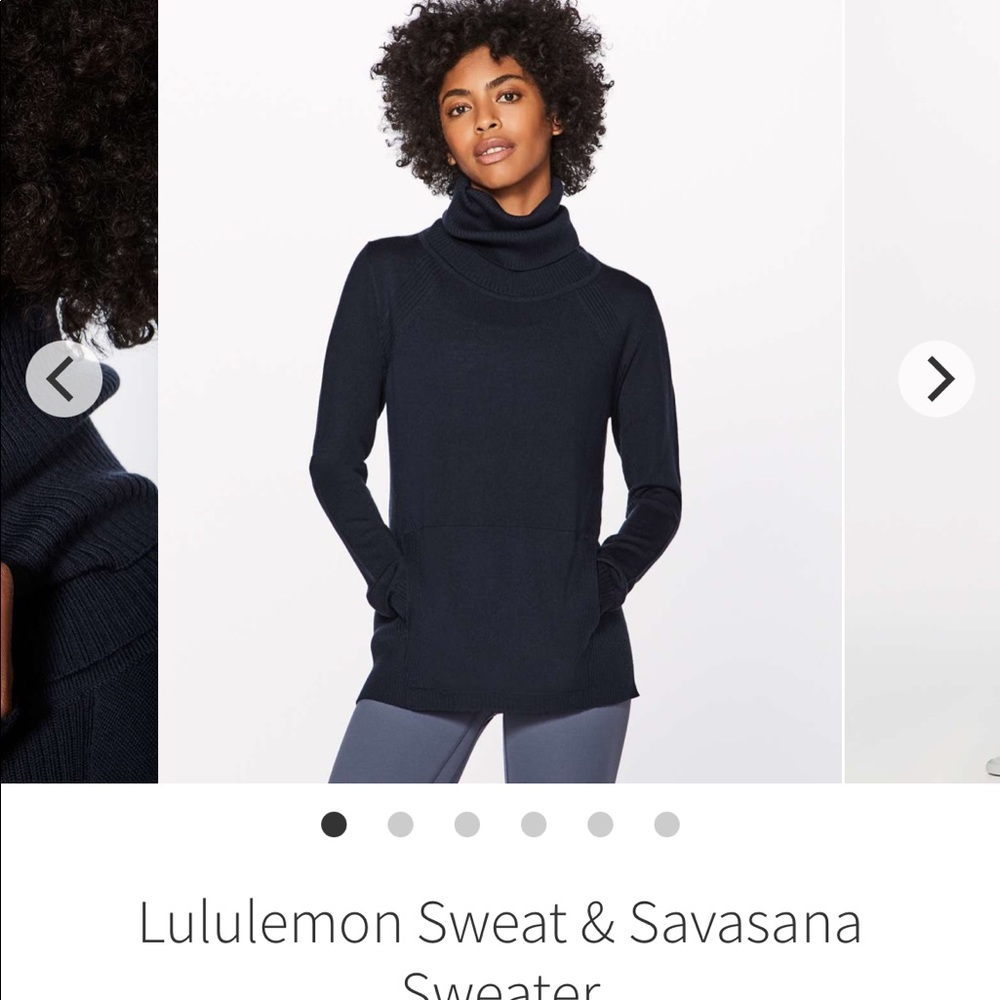 Lululemon Sweat & Savasana Sweater in Inkwell